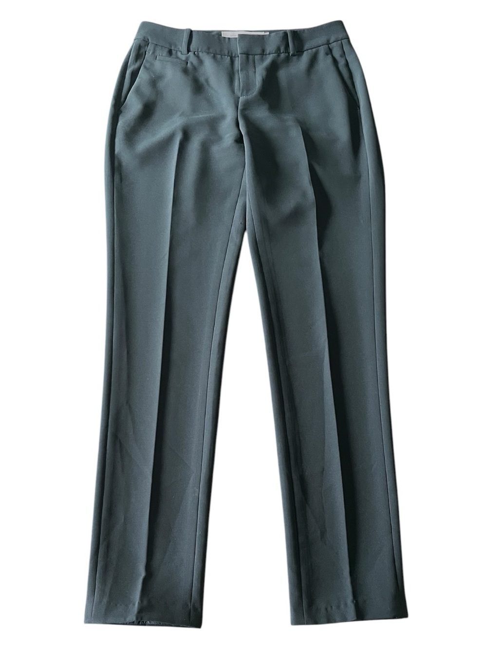 Contemporaine Simons Dark Slate Green High Rise Slight Taper Leg Pants (6)
